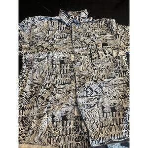 Vintage Porcini Silk Short Size L 100% Silk